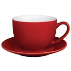 Olympia Café cappuccinokoppen rood 34cl (12 stuks)