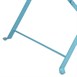 Bolero stalen opklapbare stoelen turquoise (2 stuks)