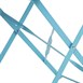 Bolero stalen opklapbare stoelen turquoise (2 stuks)