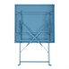 Bolero vierkante opklapbare stalen tafel turquoise 60cm