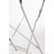 Bolero vierkante opklapbare stalen tafel grijs 60cm