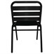 Bolero stapelbare aluminium stoel zwart (4 stuks)