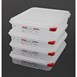 Araven GN 1/2 voedseldoos met deksel 4L (4 stuks)