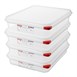 Araven GN 1/2 voedseldoos met deksel 4L (4 stuks)