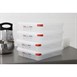 Araven GN 1/2 voedseldoos met deksel 4L (4 stuks)
