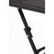 Bolero vierkante polyrotan klaptafel zwart 60cm