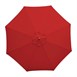 Bolero ronde parasol rood 2,5 meter