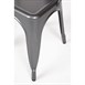 Bolero Bistro stalen stoel grijs (4 stuks)
