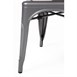 Bolero Bistro stalen stoel grijs (4 stuks)