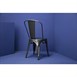 Bolero Bistro stalen stoel grijs (4 stuks)