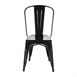 Bolero Bistro stalen stoel zwart (4 stuks)