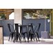 Bolero Bistro stalen stoel zwart (4 stuks)