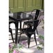 Bolero Bistro stalen stoel zwart (4 stuks)