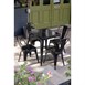 Bolero Bistro stalen stoel zwart (4 stuks)