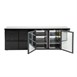 Polar u-serie dubbele deur back bar toonbank koelkast met laden