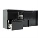 Polar u-serie dubbele deur back bar toonbank koelkast met laden