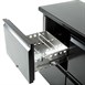 Polar u-serie dubbele deur back bar toonbank koelkast met laden