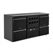 Polar U-serie werkbank koeling 4 laden plus flessennest (8 flessen)