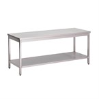 Gastro M RVS werktafel met onderblad 88x70x70cm