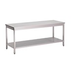Gastro M RVS werktafel met onderblad 88x100x70cm