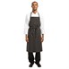 Chef Works Premium geweven schort zwart-wit gestreept