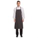 Chef Works Premium geweven schort zwart-wit gestreept