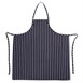 Chef Works Premium geweven schort blauw-wit gestreept