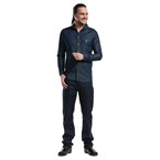 Chaud Devant Blue Denim Stretch heren blouse XS