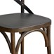 Bolero houten stoel met gekruiste rugleuning walnoot (2 stuks)