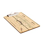 Olympia menu klemborden met houten effect
