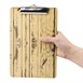 Olympia menu klemborden met houten effect