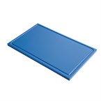 Gastro M GN1/1 HDPE snijplank met sapgeul blauw
