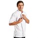 Chef Works Springfield unisex koksbuis met rits wit