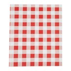 Rood Gingham vetvrij papier 31x38cm (200 stuks)