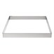 De Buyer vierkante vorm RVS 20x2cm