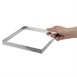 De Buyer vierkante vorm RVS 20x2cm