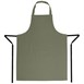 Whites halterschort polyester-katoen olijfgroen