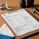 Olympia houten menu klembord A4