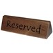 Olympia acaciahouten reserveerbordje en menuhouder (10 stuks)