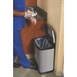 Rubbermaid Slim Jim Front Step pedaalemmer RVS 50L