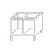 Gastro M 650 open onderkast 80 breed 65/80 B