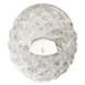 Olympia glazen theelichthouder transparant diamant 7,5cm (6 stuks)
