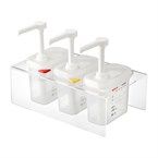 Araven sausdispensers GN 1/9 transparant 1,5L (3 stuks)