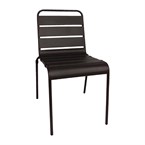 Bolero stalen stoelen zwart (4 stuks)