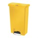 Rubbermaid Slim Jim Front Step pedaalemmer 50L geel
