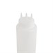 Vogue knijpfles met 3 spuitmonden transparant 1L