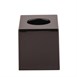 Zwarte vierkante tissue box