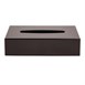 Zwarte rechthoekige tissue box