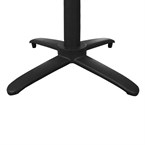 Bolero aluminium flip-top tafelpoot zwart
