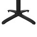 Bolero aluminium flip-top tafelpoot zwart